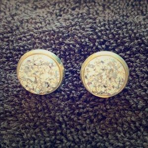 Druzy stud earrings